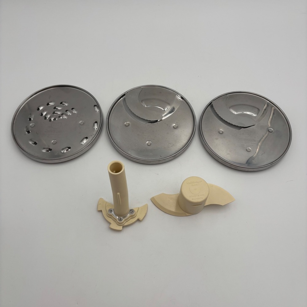 Cuisinart Food Processor Replacement Parts DLC-8 DLC-10 Silver Good 5pc Set